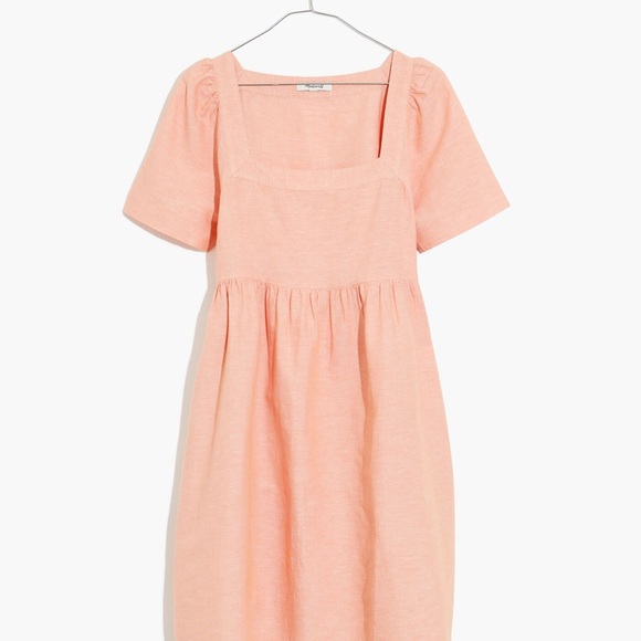 NWOT Madewell Linen-Blend Allie Mini Dress – Faded Sunset (XL) ✨ - Picture 5 of 8
